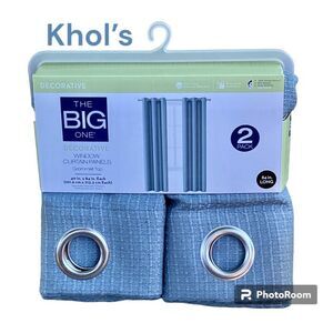 NWT The Big One Khol’s 2 Pack 40”X84” Slate Gray Decorative Window Panels
